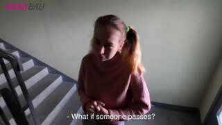 Jeg lovede min Trin søster for et Blowjob, at jeg ville lade hende gå til venner, OFFENTLIGE